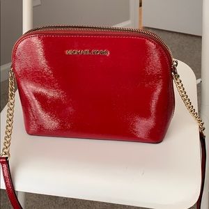 Red Michael Kors Cross Body Bag